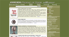 Desktop Screenshot of answeringprophetofdoom.net
